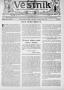 Newspaper: Věstník (West, Tex.), Vol. 33, No. 33, Ed. 1 Wednesday, August 15, 19…