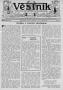 Newspaper: Věstník (West, Tex.), Vol. 21, No. 16, Ed. 1 Wednesday, March 1, 1933