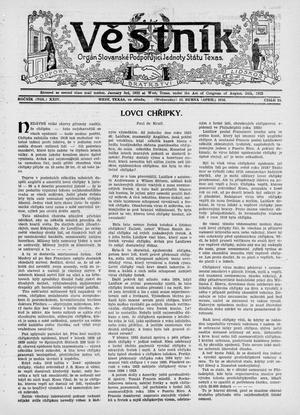 Věstník (West, Tex.), Vol. 24, No. 23, Ed. 1 Wednesday, April 15, 1936