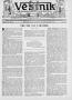Newspaper: Věstník (West, Tex.), Vol. 28, No. 50, Ed. 1 Wednesday, December 11, …