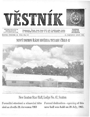 Věstník (West, Tex.), Vol. 51, No. 31, Ed. 1 Wednesday, July 31, 1963