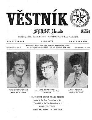 Věstník (West, Tex.), Vol. 57, No. 39, Ed. 1 Wednesday, September 24, 1969