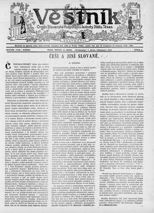 Věstník (West, Tex.), Vol. 33, No. 6, Ed. 1 Wednesday, February 7, 1945