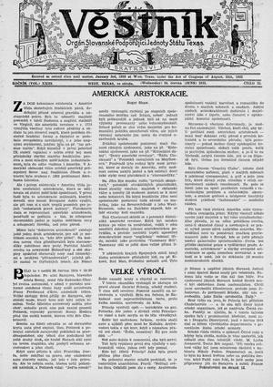 Věstník (West, Tex.), Vol. 23, No. 33, Ed. 1 Wednesday, June 26, 1935