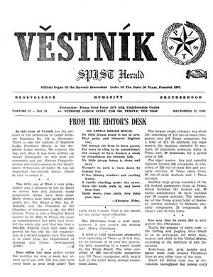 Věstník (West, Tex.), Vol. 57, No. 51, Ed. 1 Wednesday, December 17, 1969