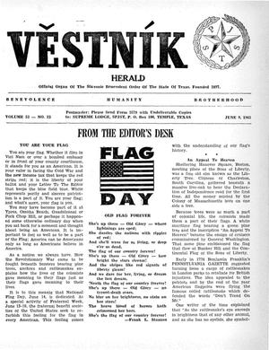 Věstník (West, Tex.), Vol. 53, No. 23, Ed. 1 Wednesday, June 9, 1965