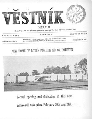 Věstník (West, Tex.), Vol. 53, No. 7, Ed. 1 Wednesday, February 17, 1965