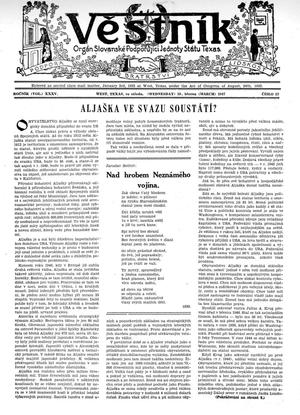 Věstník (West, Tex.), Vol. 35, No. 12, Ed. 1 Wednesday, March 19, 1947