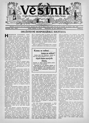 Věstník (West, Tex.), Vol. 24, No. 47, Ed. 1 Wednesday, September 30, 1936