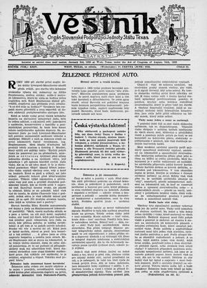 Věstník (West, Tex.), Vol. 24, No. 32, Ed. 1 Wednesday, June 17, 1936