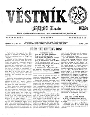 Věstník (West, Tex.), Vol. 57, No. 23, Ed. 1 Wednesday, June 4, 1969
