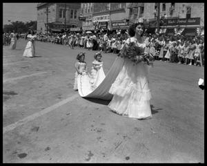 [Woman Wearing Gown in Parade]