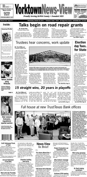 Yorktown News-View (Yorktown, Tex.), Vol. 122, No. 15, Ed. 1 Wednesday, October 30, 2013