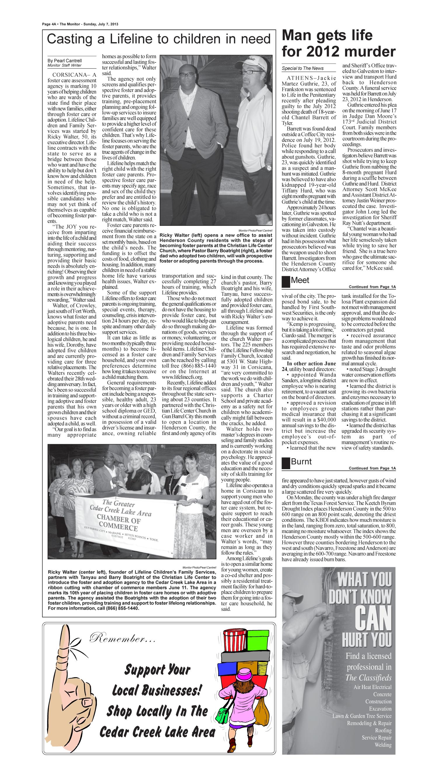 The Monitor (Mabank, Tex.), Vol. 39, No. 94, Ed. 1 Sunday, July 7, 2013
                                                
                                                    [Sequence #]: 4 of 20
                                                