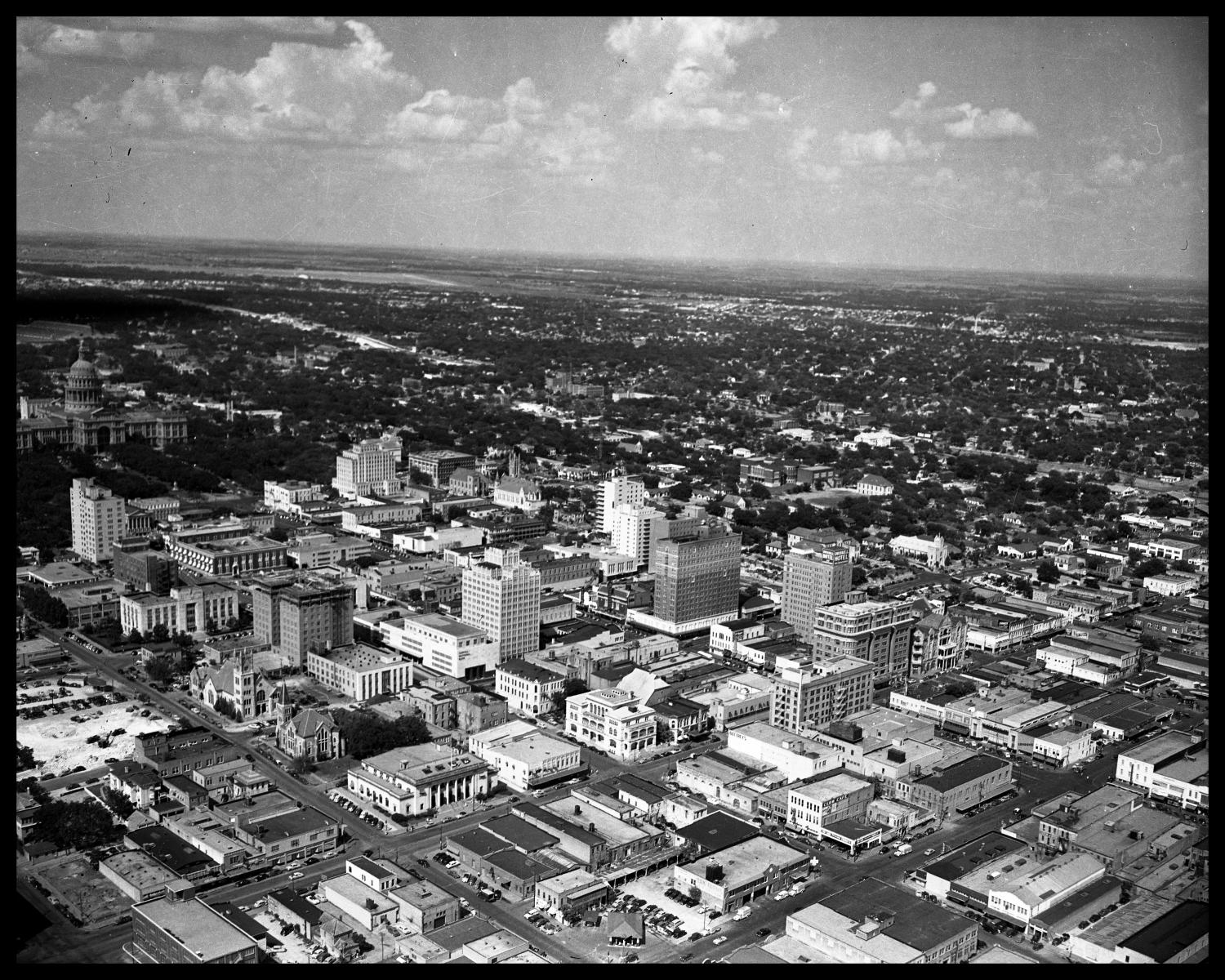 Aerial View of Downtown Austin - The Portal to Texas History