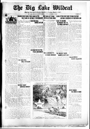 The Big Lake Wildcat (Big Lake, Tex.), Vol. 6, No. 8, Ed. 1 Friday, October 17, 1930