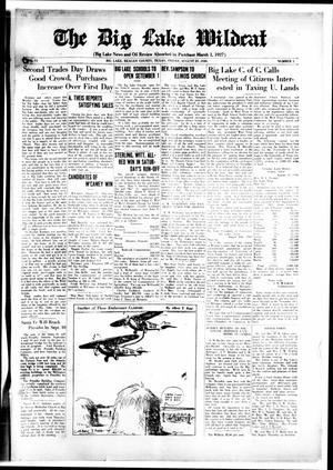 The Big Lake Wildcat (Big Lake, Tex.), Vol. 6, No. 1, Ed. 1 Friday, August 29, 1930