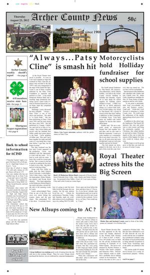 Archer County News (Archer City, Tex.), Vol. 104, No. 34, Ed. 1 Thursday, August 23, 2012