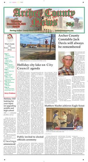 Archer County News (Archer City, Tex.), Vol. 104, No. 51, Ed. 1 Thursday, December 20, 2012