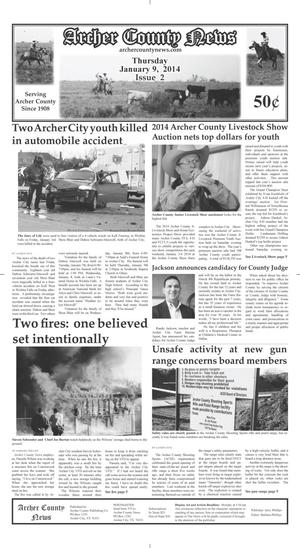 Archer County News (Archer City, Tex.), Vol. 106, No. 2, Ed. 1 Thursday, January 9, 2014