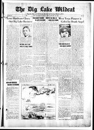 The Big Lake Wildcat (Big Lake, Tex.), Vol. 4, No. 19, Ed. 1 Saturday, January 26, 1929