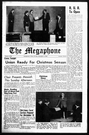 Primary view of object titled 'The Megaphone (Georgetown, Tex.), Vol. 58, No. 12, Ed. 1 Friday, December 4, 1964'.