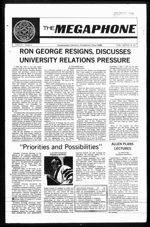 The Megaphone (Georgetown, Tex.), Vol. 66, No. 3, Ed. 1 Friday, September 22, 1972