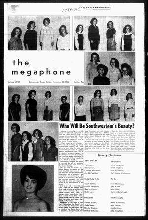 The Megaphone (Georgetown, Tex.), Vol. 58, No. 10, Ed. 1 Friday, November 13, 1964