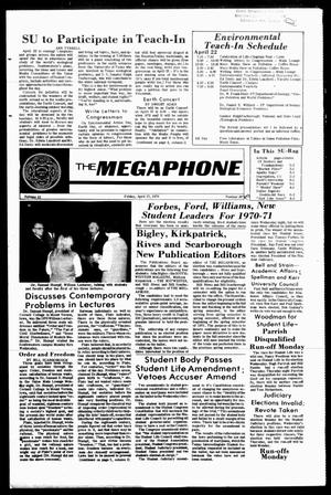 Primary view of object titled 'The Megaphone (Georgetown, Tex.), Vol. 63, No. 23, Ed. 1 Friday, April 17, 1970'.