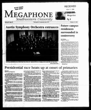 Megaphone (Georgetown, Tex.), Vol. 94, No. 15, Ed. 1 Thursday, February 10, 2000