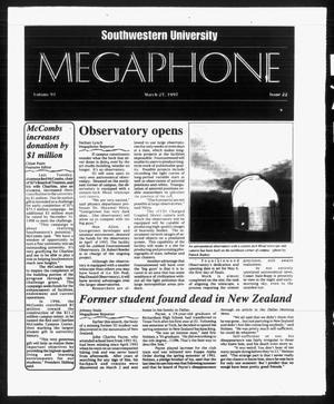 Megaphone (Georgetown, Tex.), Vol. 91, No. 22, Ed. 1 Thursday, March 27, 1997
