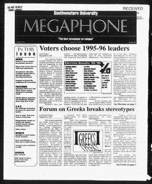 Primary view of object titled 'Megaphone (Georgetown, Tex.), Vol. 89, No. 26, Ed. 1 Thursday, April 13, 1995'.