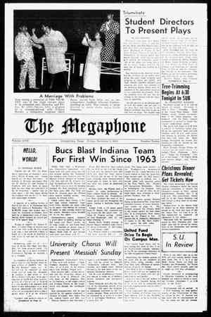 The Megaphone (Georgetown, Tex.), Vol. 59, No. 12, Ed. 1 Friday, December 3, 1965