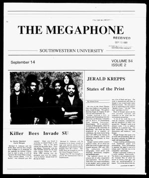 The Megaphone (Georgetown, Tex.), Vol. 84, No. 2, Ed. 1 Thursday, September 14, 1989