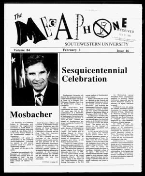 The Megaphone (Georgetown, Tex.), Vol. 84, No. 16, Ed. 1 Thursday, February 1, 1990