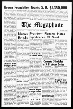 The Megaphone (Georgetown, Tex.), Vol. 57, No. 2, Ed. 1 Friday, September 27, 1963