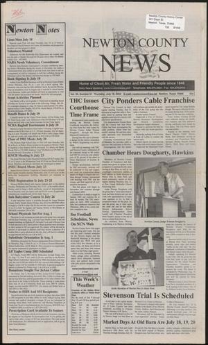 Primary view of object titled 'Newton County News (Newton, Tex.), Vol. 33, No. 51, Ed. 1 Thursday, July 18, 2002'.