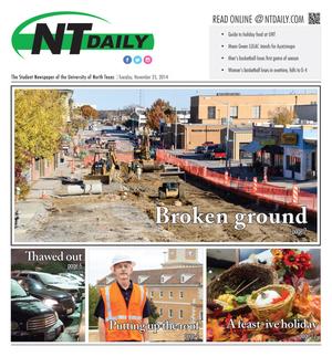 NT Daily (Denton, Tex.), Vol. 103, No. 27, Ed. 1 Tuesday, November 25, 2014