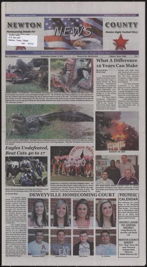 Newton County News (Newton, Tex.), Vol. 44, No. 5, Ed. 1 Wednesday, October 10, 2012