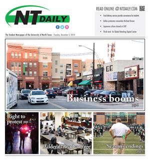 NT Daily (Denton, Tex.), Vol. 103, No. 28, Ed. 1 Tuesday, December 2, 2014