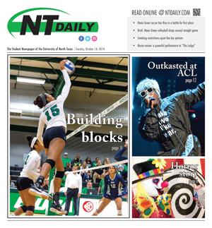 NT Daily (Denton, Tex.), Vol. 103, No. 15, Ed. 1 Tuesday, October 14, 2014