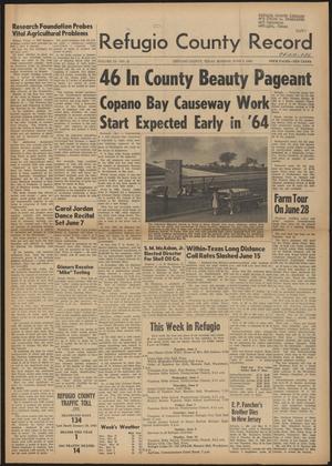 Refugio County Record (Refugio, Tex.), Vol. 9, No. 41, Ed. 1 Monday, June 3, 1963
