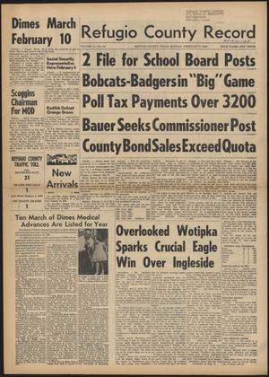 Refugio County Record (Refugio, Tex.), Vol. 10, No. 24, Ed. 1 Monday, February 3, 1964