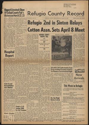 Refugio County Record (Refugio, Tex.), Vol. 9, No. 30, Ed. 1 Monday, March 18, 1963