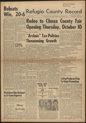 Refugio County Record (Refugio, Tex.), Vol. 10, No. 6, Ed. 1 Monday, September 30, 1963