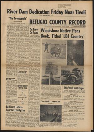 Refugio County Record (Refugio, Tex.), Vol. 12, No. 1, Ed. 1 Monday, August 23, 1965