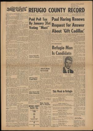 Refugio County Record (Refugio, Tex.), Vol. 12, No. 22, Ed. 1 Monday, January 17, 1966
