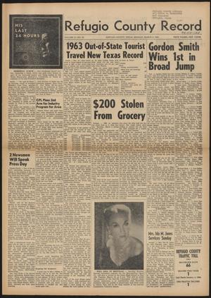 Refugio County Record (Refugio, Tex.), Vol. 10, No. 29, Ed. 1 Monday, March 9, 1964