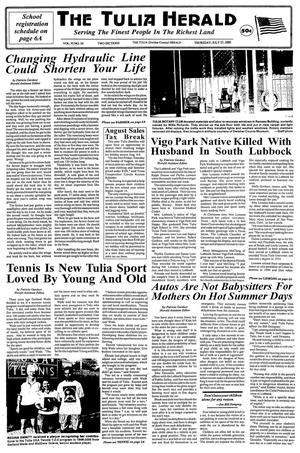 Primary view of The Tulia Herald (Tulia, Tex.), Vol. 92, No. 30, Ed. 1 Thursday, July 27, 2000