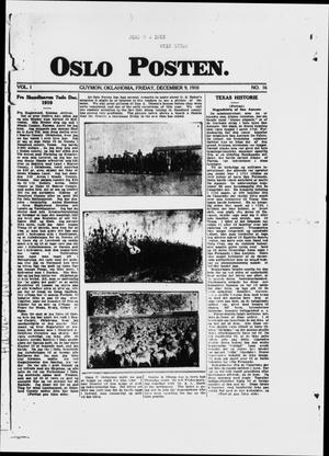 Primary view of Oslo Posten. (Guymon, Okla.), Vol. 1, No. 16, Ed. 1 Friday, December 9, 1910